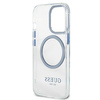 Guess GUHMP13LHTRMB iPhone 13 Pro / 13 6,1" niebieski/blue hard case Metal Outline Magsafe