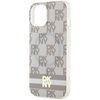 DKNY ETUI HARDCASE DO IPHONE 15 PLUS 14 PLUS 6.7 IML CHECKERED MONO