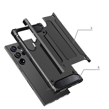 HURTEL ETUI HYBRID ARMOR DO SAMSUNG GALAXY S24 ULTRA ZABEZPIECZENIE NA 100%
