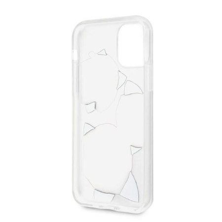 Etui Guess GUHCN58ROSTRT na iPhone 11 Pro - przezroczyste hardcase Flower Desire Pink & White Rose