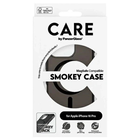 Etui CARE by PanzerGlass Flagship Case z MagSafe na iPhone 16 Pro - półprzezroczyste