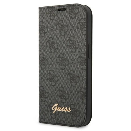 GUESS ETUI DO IPHONE 14 PRO 6,1 BOOK 4G Z LOGO VINTAGE GOLD