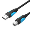 VENTION PRZEWÓD USB DO USB B DO DRUKARKI SKANERA LAPTOP 1 METR CZARNY
