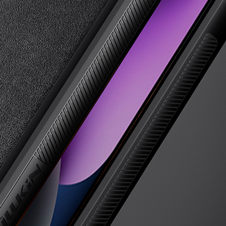 Nillkin CamShield Leather S Case etui iPhone 14 Plus pokrowiec z osłoną na aparat czarne