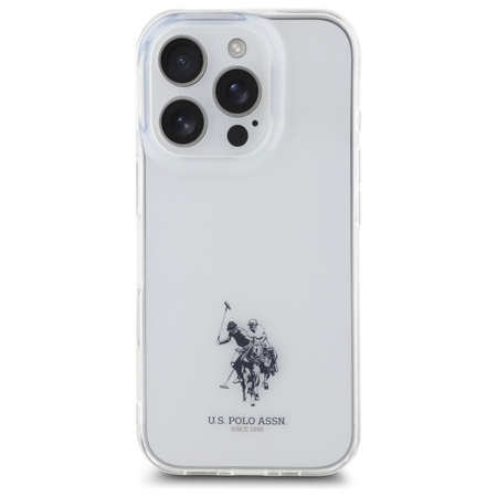 U.S. POLO ASSN. ETUI DO IPHONE 15 PRO MAX 6.7 TRANSPARENTNE Z LOGO KONIA