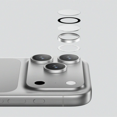 AMAZINGTHING SZKŁO OCHRONNE NA APARAT DO IPHONE 17 PRO PRO MAX Z RAMKĄ