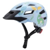 Kask rowerowy dziecięcy MTB Wozinsky z odpinanym daszkiem 48-52 cm - jasnoniebieski