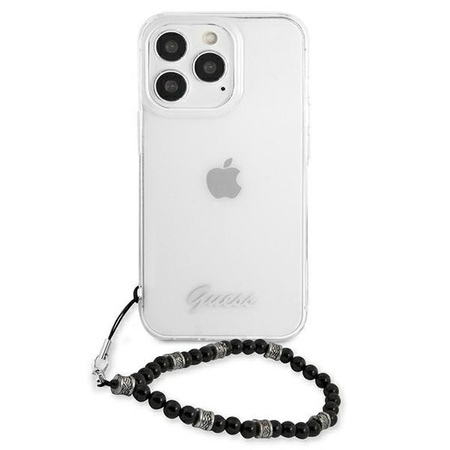 Guess GUHCP13LKPSBK iPhone 13 Pro / 13 6,1" Transparent hardcase Black Pearl