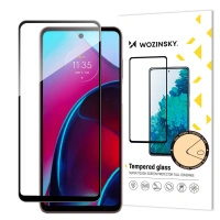 WOZINSKY SZKŁO HARTOWANE FULL GLUE DO MOTOROLA MOTO G STYLUS 2022 Z RAMKĄ