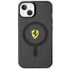 Etui Ferrari FEHMP14MURKK na iPhone 14 Plus - czarne Translucent Magsafe
