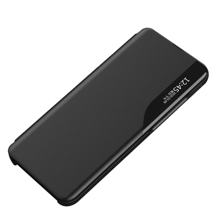 Eco Leather View Case elegancki futerał etui z klapką i funkcją podstawki Samsung Galaxy A73 czarny