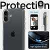 SPIGEN CASE DO IPHONE 16 PLUS ULTRA HYBRID PRZEZROCZYSTE NAJLEPSZA OCHRONA