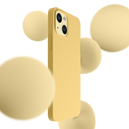 Apple iPhone 15 Plus - 3mk Hardy Silicone MagCase Yellow