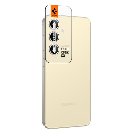 Spigen Glass tR EZ Fit Optik Pro 2 Pack, yellow - Samsung Galaxy S24+