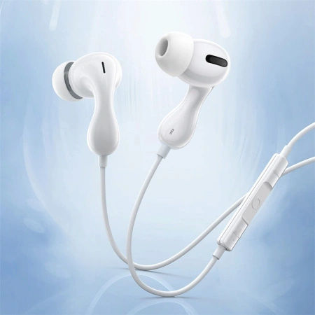 Słuchawki Baseus Encok CZ20 dokanałowe przewodowe USB-C - białe
