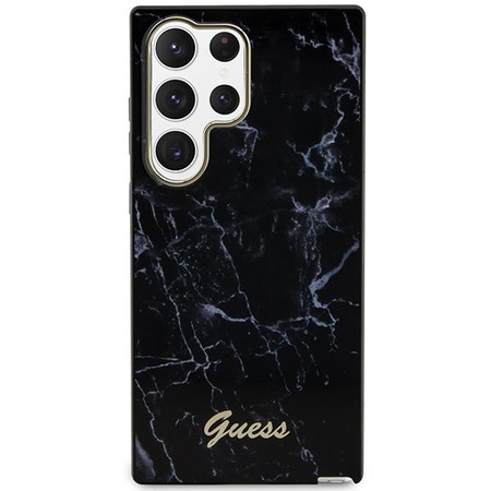 Etui Guess GUHCS23LPCUMAK S23 Ultra S918 - czarne Marble