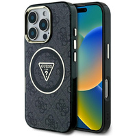 GUESS ETUI IML METAL GLITTER 4G CIRCLE TRIANGLE DO IPHONE 16 PRO DO MAGSAFE