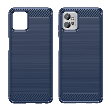 Carbon Case etui Xiaomi 12 Lite elastyczny silikonowy karbonowy pokrowiec czarne
