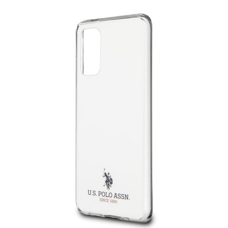 Etui U.S. Polo Assn. Shiny na Samsung Galaxy S20+ - białe