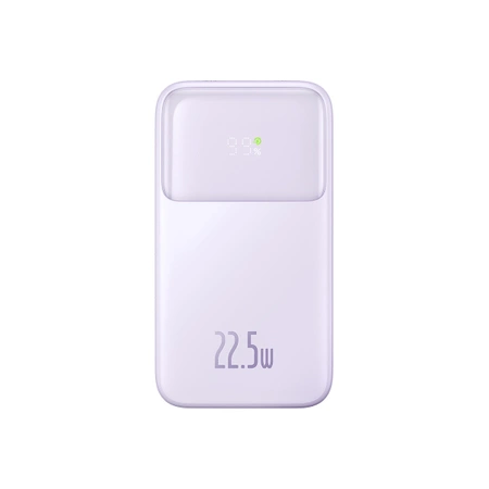 Powerbank Baseus Comet Series z wyświetlaczem 20000mAh 22.5W - fioletowy + kabel USB-A / USB-C