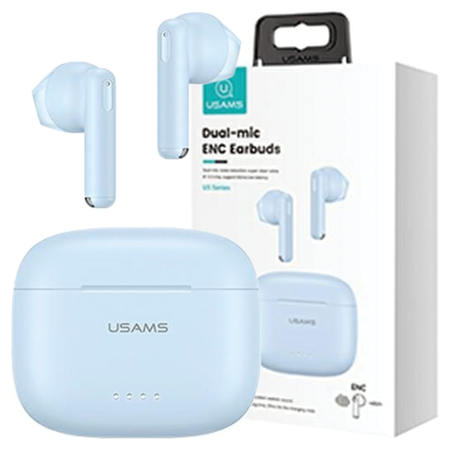 USAMS SLUCHAWKI BLUETOOTH TWS BEZPRZEWODOWE DO TELEFON LAPTOP DUAL MIC