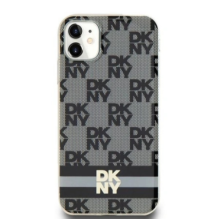 DKNY HARDCASE ETUI DO IPHONE 11 XR 6.1 DO MAGSAFE STRIPES CHECKERED PATTERN