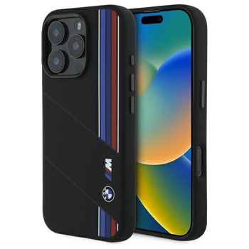 BMW ETUI HARDCASE DO IPHONE 16 PRO MAX 6.9 DO MAGSAFE SILICONE CUT TRICOLOR