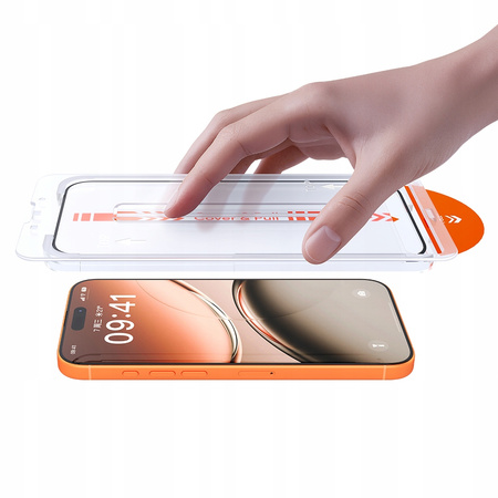 MCDODO SZKŁO HARTOWANE AUTOFIT MOCNA SZYBKA DO ETUI DO APPLE IPHONE 17