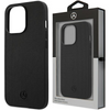 Mercedes MEHCP13MMBLBK iPhone 13 6,1" czarny/black hardcase Leather Meshed Metal Logo