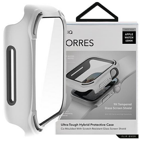 UNIQ etui Torres Apple Watch Series 4/5/6/SE 40mm. biały/dove white