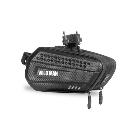 WILDMAN ETUI SAKWA POD SIODEŁKO L DO ROWERU 1.2L Z UCHWYTEM CZARNA BLACK