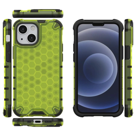 HURTEL PANCERNE ETUI DO IPHONE 13 MINI Z ŻELOWĄ RAMKĄ I WZMOCNIONĄ OCHRONĄ