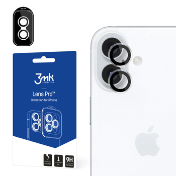 3MK SZKŁO LENS PRO DO APPLE IPHONE 16 16 PLUS OCHRONA EKRANU PEŁNA