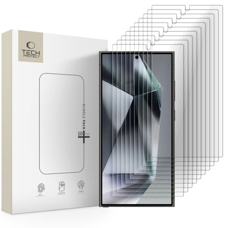 SZKŁO HARTOWANE TECH-PROTECT BUNDLE 10-PACK GALAXY S24 ULTRA CLEAR