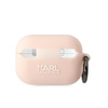 Etui Karl Lagerfeld KLAP2RUNCHP na AirPods Pro 2 cover - różowe Silicone Choupette Head 3D