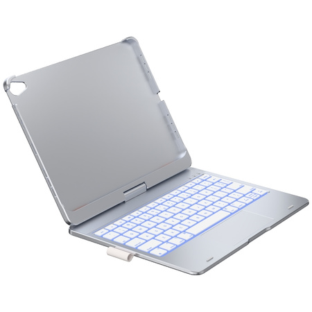 Etui Typecase Flexbook Touch             z klawiaturą do iPad Air 11" 2024/2025 srebrny