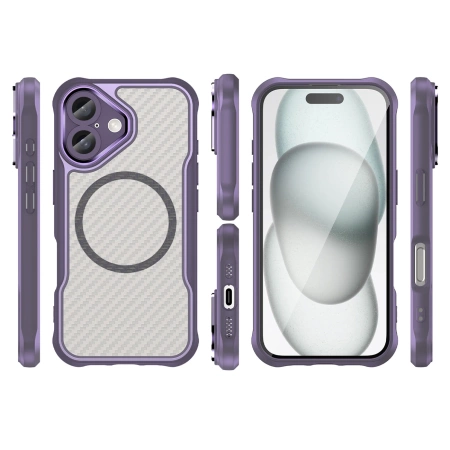 HURTEL ETUI DO IPHONE 16 SILIKONOWE LEADING SERIES Z DO MAGSAFE WYSOKA
