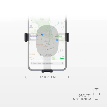 SBS UCHWYT SAMOCHODOWY GRAWITACYJNY DO TELEFONÓW IPHONE 12 13 14 Z KRATKIEM