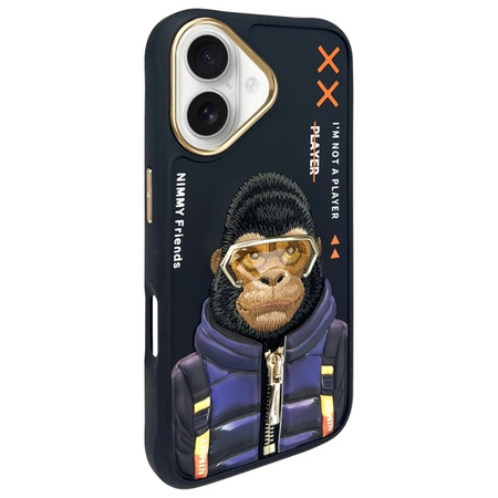 NIMMY ETUI CASE DO IPHONE 16 6.1 CZARNY WZMACNIANE OCHRONA PRZED UPADKAMI