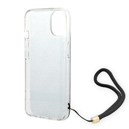 Guess GUOHCP14MH4STK iPhone 14 Plus 6,7" czarny/black hardcase 4G Print Strap