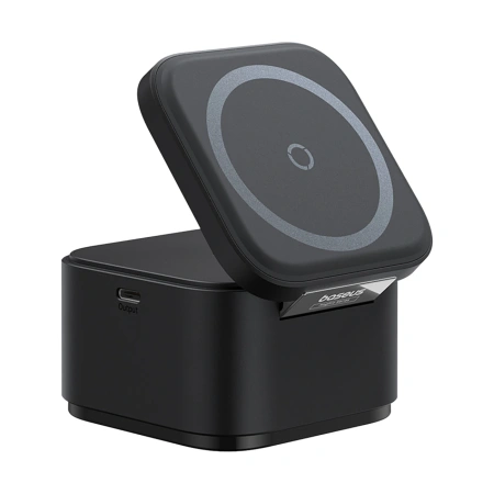 Ładowarka indukcyjna Baseus MagPro 3w1 25W kompatybilna z MagSafe do telefonu i smartwatcha - czarna