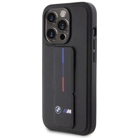 Etui BMW Grip Hot Stamp na iPhone 15 Pro - czarne