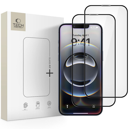 TECH-PROTECT SZKŁO HARTOWANE DO IPHONE 13 13 PRO 14 16E 2 SZTUKI PROTECTOR