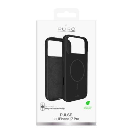 Etui ochronne Puro Pulse na iPhone 17 Pro poliwęglanowe - czarne
