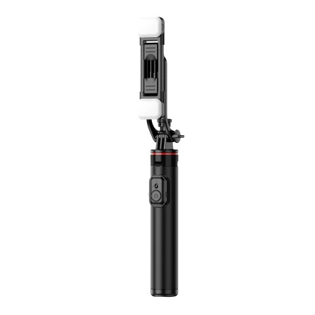 HURTEL SELFIE STICK TELESKOPOWY TRIPOD 1.3M DO TELEFONÓW Z LAMPĄ PODWÓJNĄ