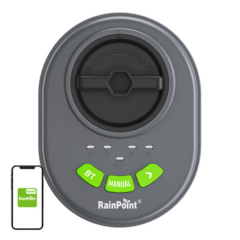 Sterownik zraszaczy 4 -strefowy RainPoint z aplikacją, Bluetooth