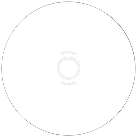 VERBATIM PŁYTA DVD-R 4.7GB 16X DO NAGRYWARKI DVD 25SZT WIDE INKJET