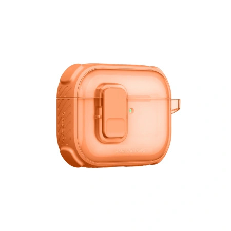 Etui AMAZINGTHING Titan Pro Mag Case Clear do AirPods Pro 3 - pomarańczowe