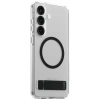 Etui CARE by PanzerGlass Feature Black Kickstand & QI do Samsung Galaxy S25+ - przezroczysty