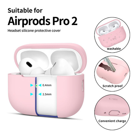 TECH-PROTECT SILICONE ETUI DO AIRPODS PRO 1 2 ELASTYCZNE I TRWAŁE Z OCHRONĄ